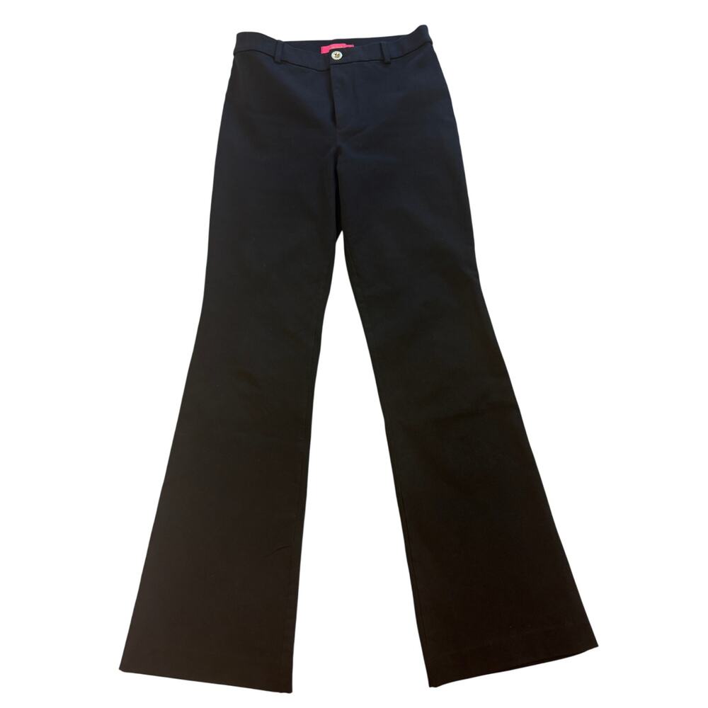 Lily Pulitzer Classic Black Boot Cut Pants size 6